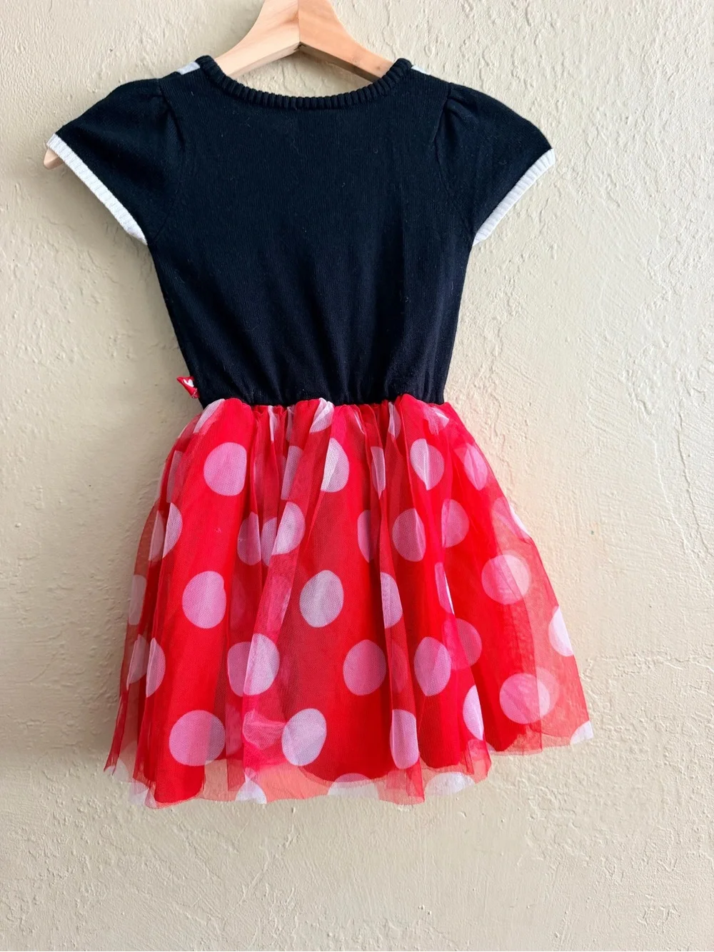 Disney Black & Red Polka Dot Tulle Dress